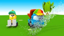Leo the Truck - Leo & Lifty's ICE CREAM MACHINE - Toy Trucks Cartoons for Kids Tutitu style