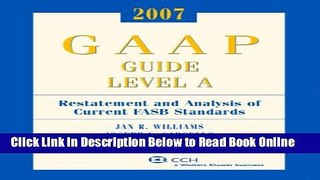 Read GAAP Guide Level A (2007)  Ebook Free