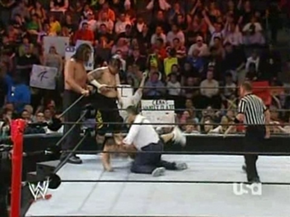 Shane McMahon,Umaga & Khali VS Cena & Lashley