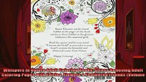 FREE DOWNLOAD  Whispers In Nature Adult Coloring Books Stress Relieving Adult Coloring Pages with  BOOK ONLINE