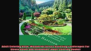 READ book  Adult Coloring Book Wonderful Stress Relieving Landscapes For Stress Relief and  FREE BOOOK ONLINE