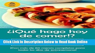 Download Â¿Â¡Que hago hoy de comer!? (Spanish Edition)  Ebook Online