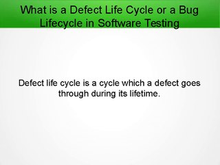 What is a Defect Life Cycle in Software Testing