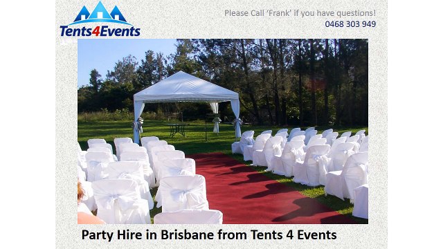 Party Hire in Brisbane from Tents 4 Events