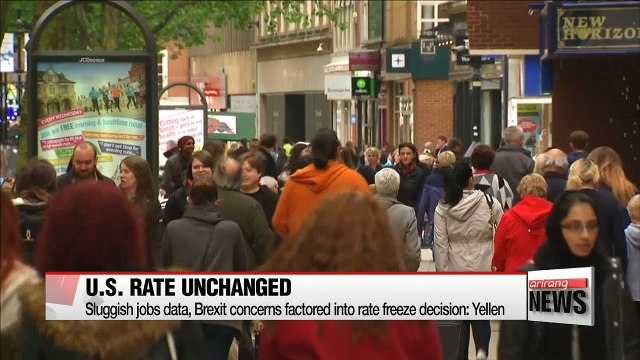 Fed freezes rates amid prospects for U.S. labor market, Brexit vote