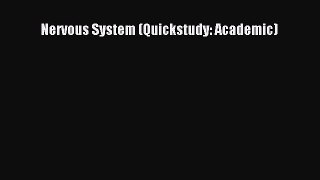 [Download] Nervous System (Quickstudy: Academic) PDF Online