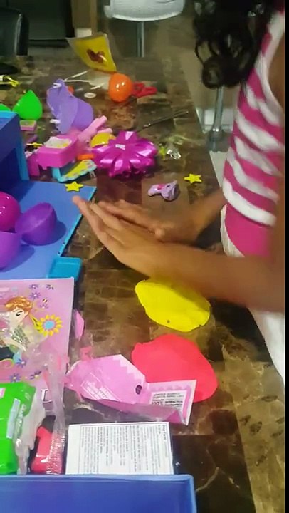 Valeria making surprise eggs