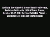 [PDF] Artificial Evolution: 8th International Conference Evolution Artificielle EA 2007 Tours