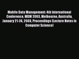 [PDF] Mobile Data Management: 4th International Conference MDM 2003 Melbourne Australia January