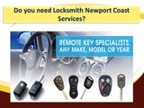 Locksmith Newport Coast services at your door