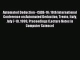 [PDF] Automated Deduction - CADE-16: 16th International Conference on Automated Deduction Trento