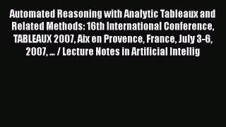 [PDF] Automated Reasoning with Analytic Tableaux and Related Methods: 16th International Conference