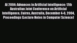 [PDF] AI 2004: Advances in Artificial Intelligence: 17th Australian Joint Conference on Artificial