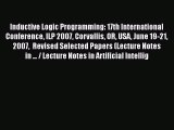 [PDF] Inductive Logic Programming: 17th International Conference ILP 2007 Corvallis OR USA