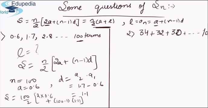 Examples of Sum Formula(Sn)