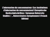 PDF L'information du consommateur: (Les institutions d'information du consommateur) (EuropÃ¤ische