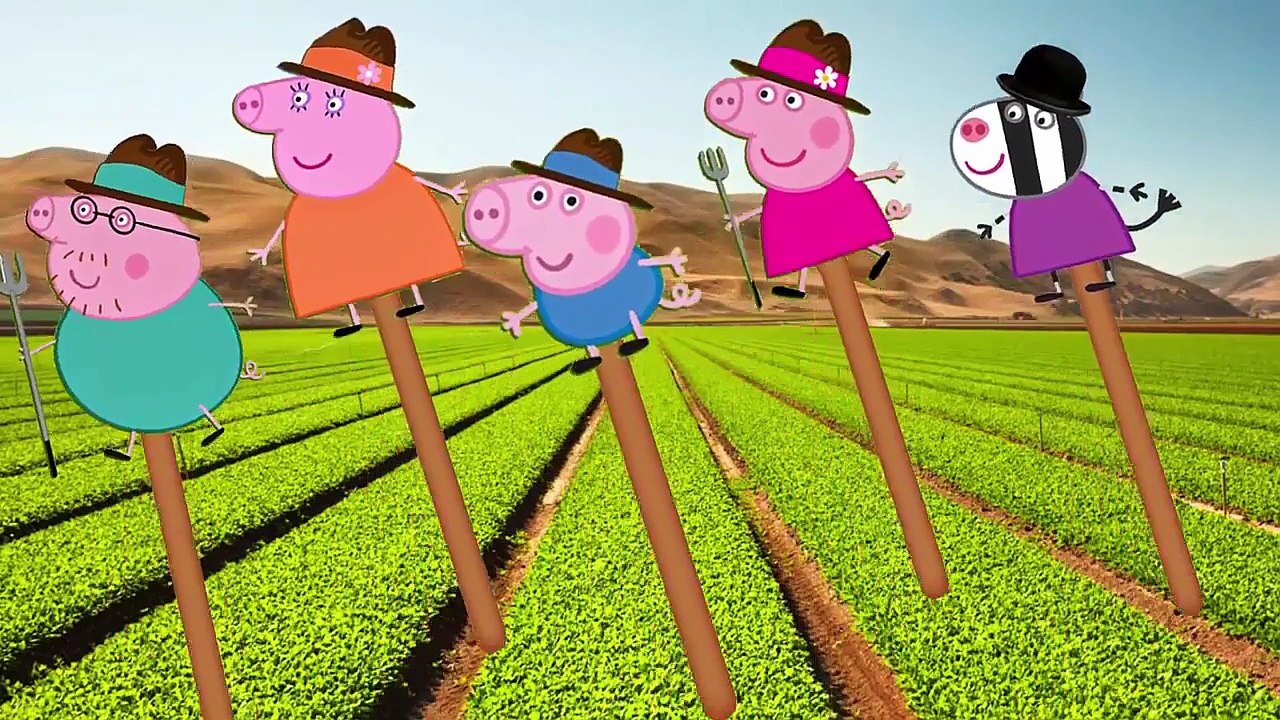 Farmer Peppa Pig Lollipop Finger Family Song Nursery Rhymes