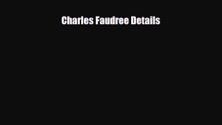 Download Charles Faudree Details PDF Free