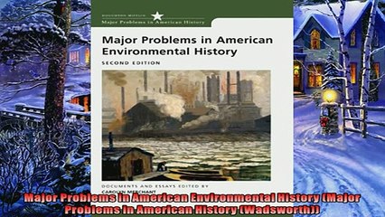 Popular book  Major Problems in American Environmental History Major Problems in American History