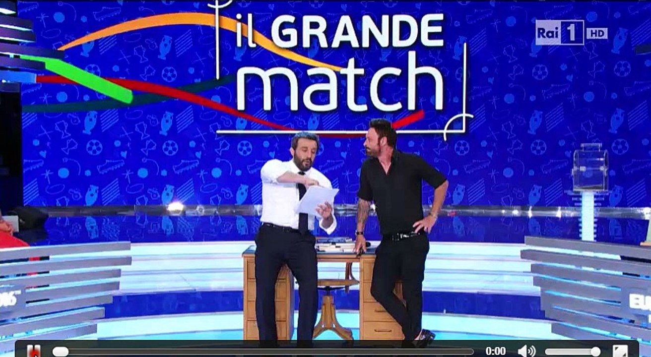Professionale intervista a Totò Schillaci, condotta da Flavio Insinna - "Il Grande Match"  15/06/2016