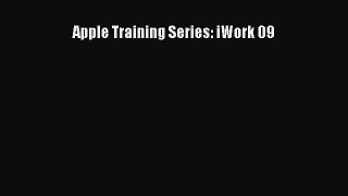 Read Apple Training Series: iWork 09 Ebook Free