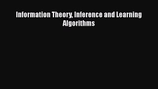 Read Information Theory Inference and Learning Algorithms Ebook Free