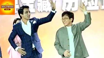 Jackie Chan Dance With Sonu Sood To A Daler Mehendi Song | Bollywood Asia