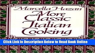 Read More Classic Italian Cooking  Ebook Free
