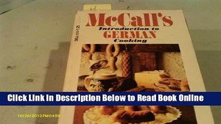 Read McCall s Introduction to German Cooking  Ebook Free