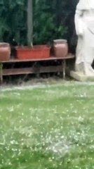 Violente averse de grêle à Cagnotte dans les Landes