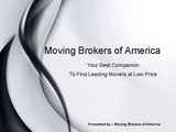 Moving Brokers of America – Find Low Price Moving Agents