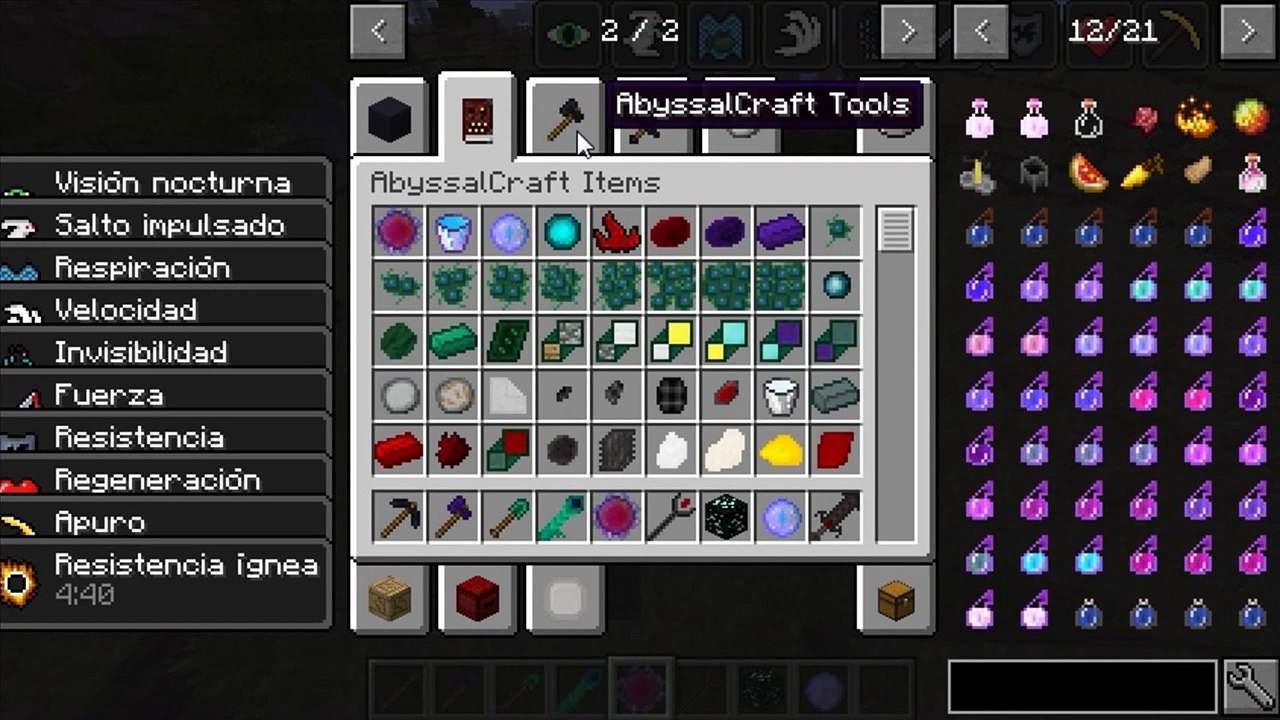 Minecraft Mod - AbyssalCraft - 1.8/1.9 Nuevos Bloques, Espadas, Armadura (Guia Completa)