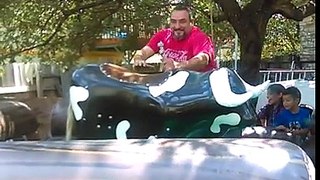 Ronnie on mechanical bull (funny)