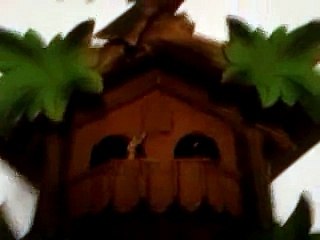 Orologio a Cucù,5 foglie con ballerini