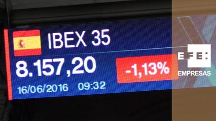 El Ibex 35 pierde los 8.200 puntos y cae un 1,10% en la apertura