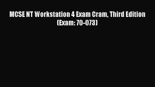 Read MCSE NT Workstation 4 Exam Cram Third Edition (Exam: 70-073) Ebook Free