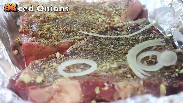 Ужин на двоих: Чесночный стейк. Видео рецепт