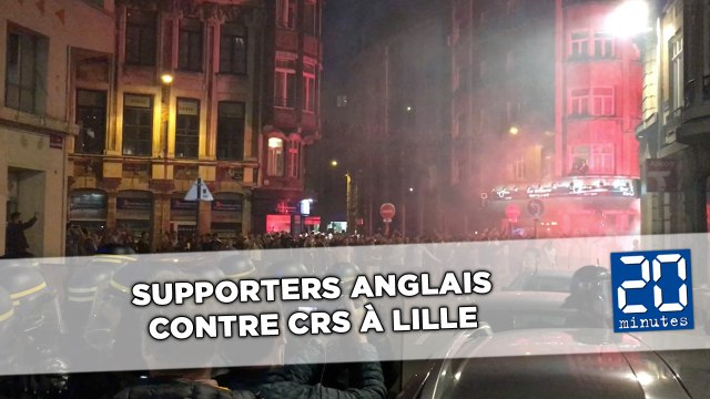 Bataille entre CRS et supporters Anglais à Lille