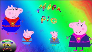 peppa pig cartoon 2016 #spiderman family singer #song for kids #peppa pig vines
