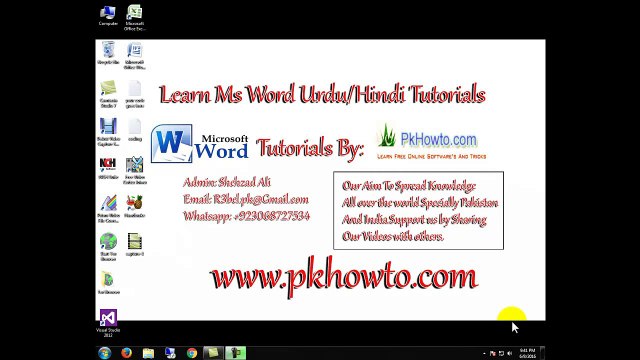 Lesson # 4 Bold,Italic and Underline button use (Learn MS word Urdu Hindi Tutorials)