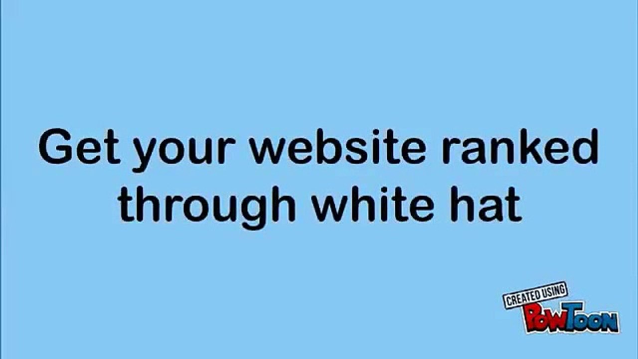 Get your website ranked through white hat