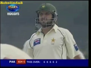 Shahid Afridi 32 runs On Harbhajan Singh !!! Must Watch