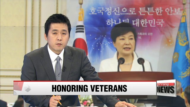 President Park honors veterans, men of merit at presidential office lunch