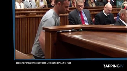 Oscar Pistorius en pleurs marche sur ses moignons devant le juge lors de son procès (Vidéo)