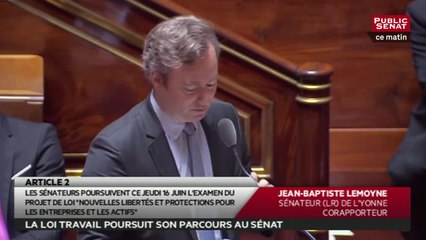 Loi travail: le marathon de l'article 2 - Les matins du Sénat (16/06/2016)