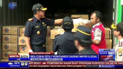 7 Kontainer Berisi Daging Impor Beku Disita