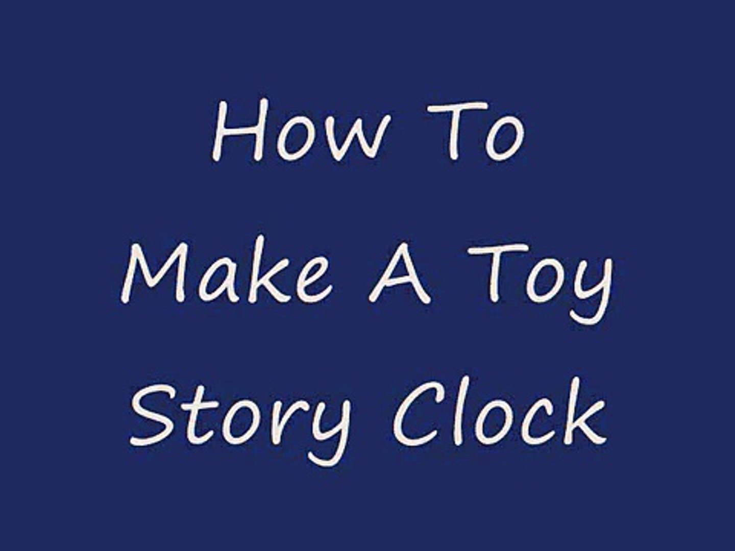 Toy Story clock