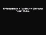 Read MP Fundamentals of Taxation 2016 Edition with TaxACT CD-Rom Ebook Online