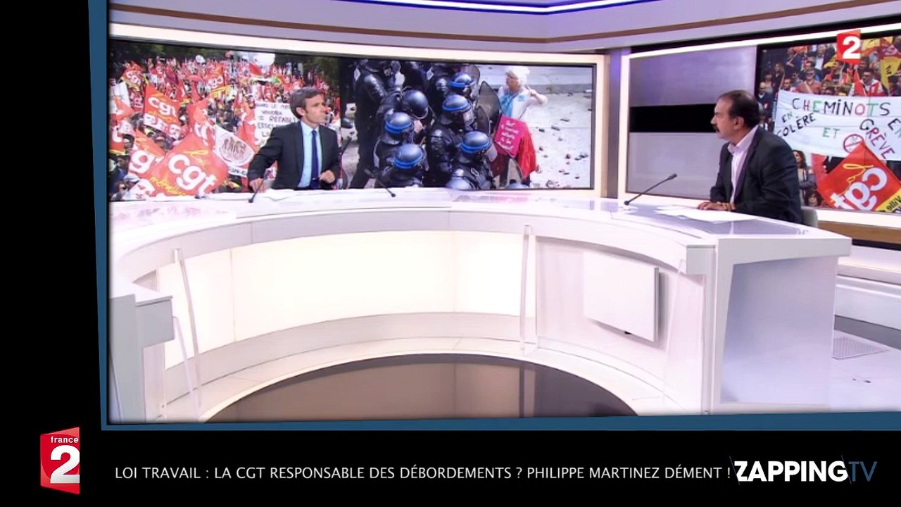 Loi Travail : la CGT responsable des débordements ? Philippe Martinez dément ! (VIDEO)