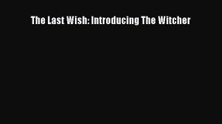 Read Book The Last Wish: Introducing The Witcher E-Book Free